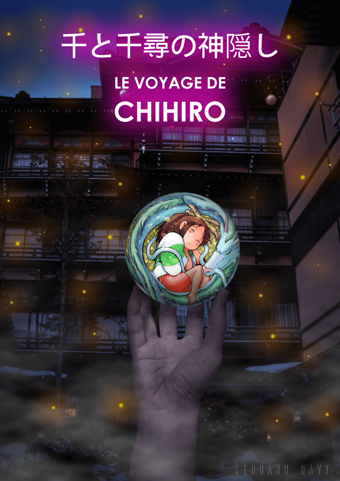 Photomontage du Voyage de Chihiro